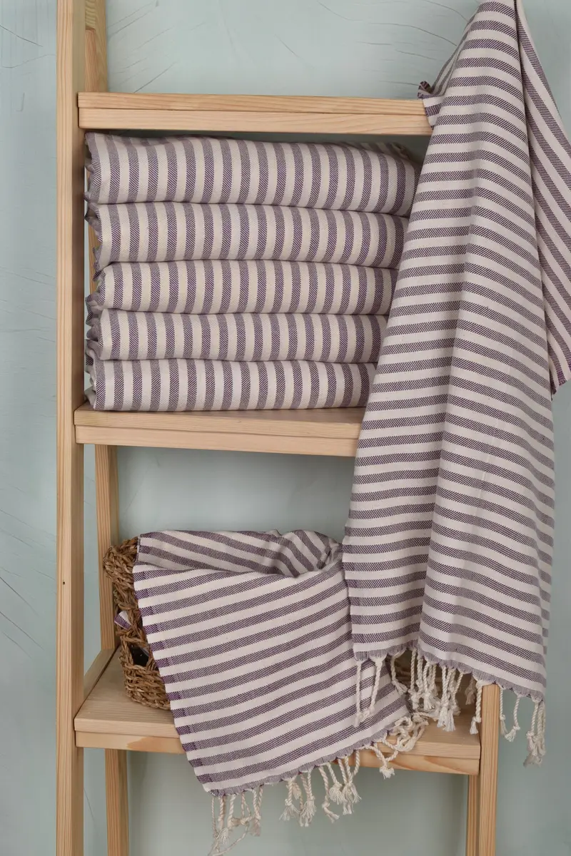 Guest Towel, Bachelor Party Gifts, Embroidery Towel, Personalized Gifts, Monogrammed Hand Towel, Personalized Dish Towel, 40x24 Cotton Striped Towel - 3