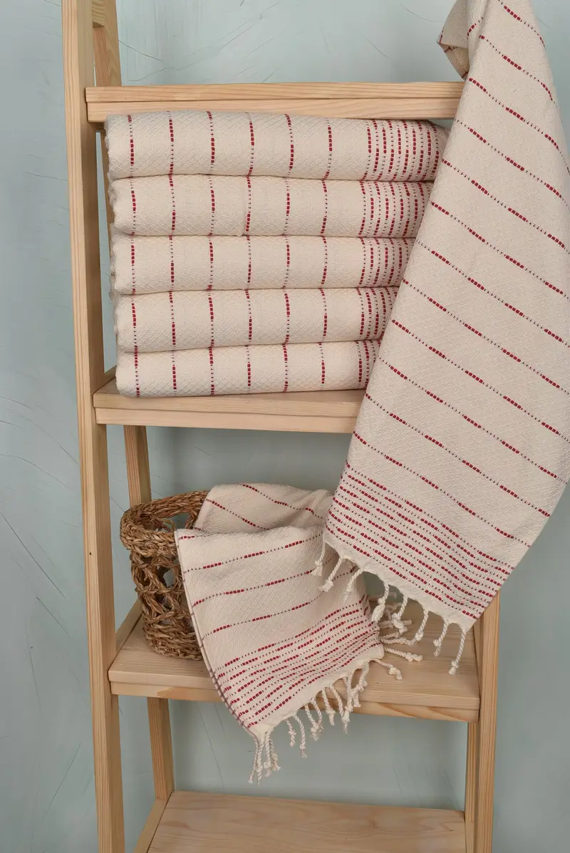 Boyfriend Gift, Bridesmaid Gifts, Turkish Towel Hand Towel, 36x18 Cotton Striped Design Towel, Bridesmaid Proposal Gift, Personalized Kitchen Towel - 3