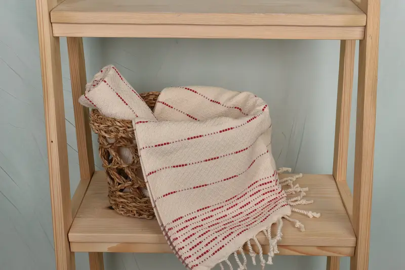 Boyfriend Gift, Bridesmaid Gifts, Turkish Towel Hand Towel, 36x18 Cotton Striped Design Towel, Bridesmaid Proposal Gift, Personalized Kitchen Towel - 4