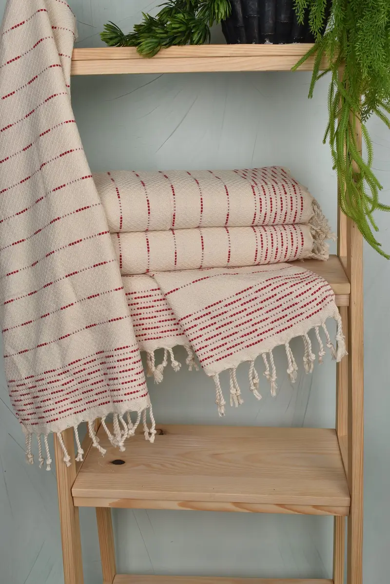 Boyfriend Gift, Bridesmaid Gifts, Turkish Towel Hand Towel, 36x18 Cotton Striped Design Towel, Bridesmaid Proposal Gift, Personalized Kitchen Towel - 6