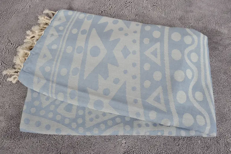 Monogram Beach Towel, Gifts For Him, Monogrammed Turkish Towel, Home Gift, Hammam Towel USA, 70x40 Cotton Round Pattern Towel, Personalized Gifts - 7