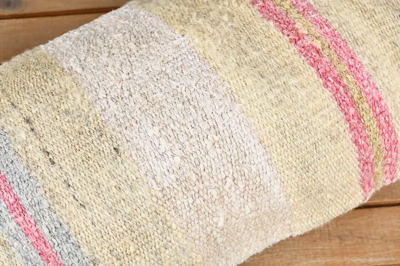 Handmade Kilim Cushion, Cushion Cover, Bohemian Cushion Cushion Cover, Kilim Pillow, Interior Designer Pillow, 12x24 Yellow Pillow - 3