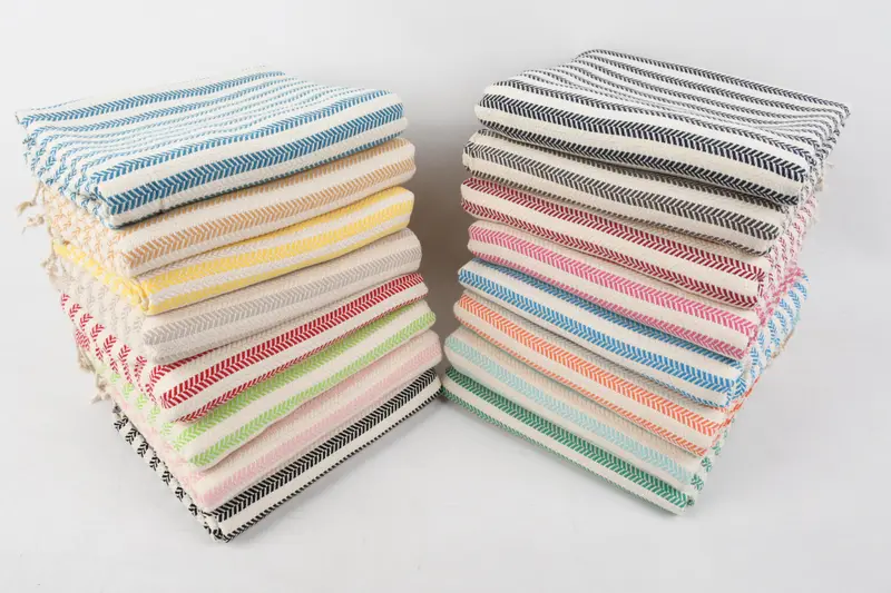 Gift For Coworker, 70x40 Cotton Chevron Towel, Personalized Towel Gift, Travel towel, Custom Towel, Monogrammed Beach Towel, Peshtemal Towel USA - 3