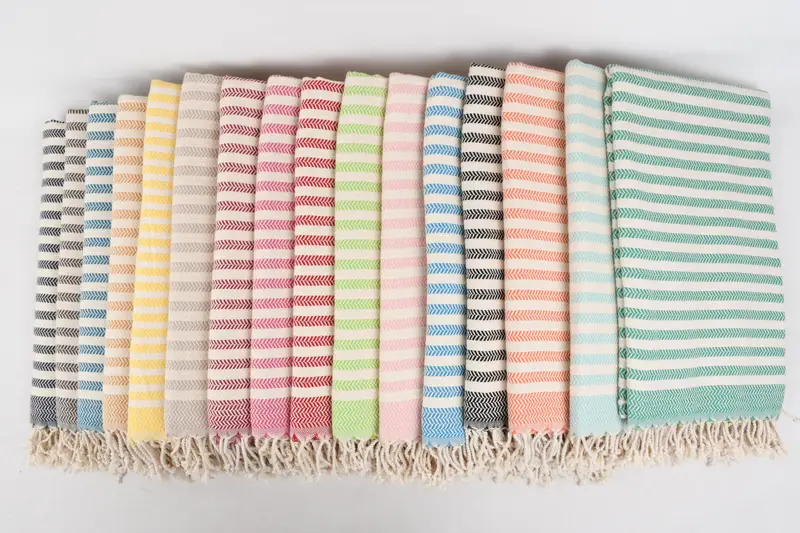 Gift For Coworker, 70x40 Cotton Chevron Towel, Personalized Towel Gift, Travel towel, Custom Towel, Monogrammed Beach Towel, Peshtemal Towel USA - 2