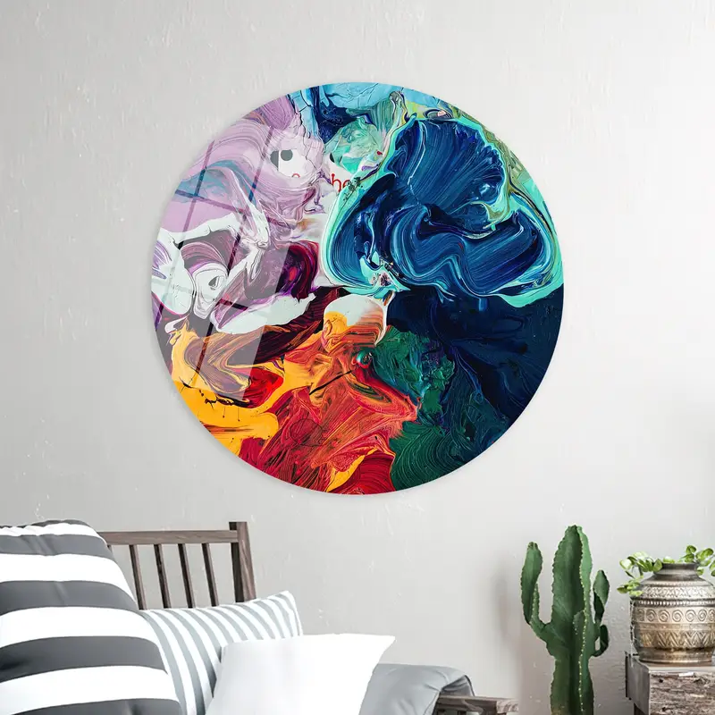 Vibrant Modern Abstract Canvas Print - Contemporary Art Decor