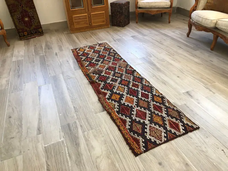 Alfombra Azul 1,92x7ft Elegante y Duradera