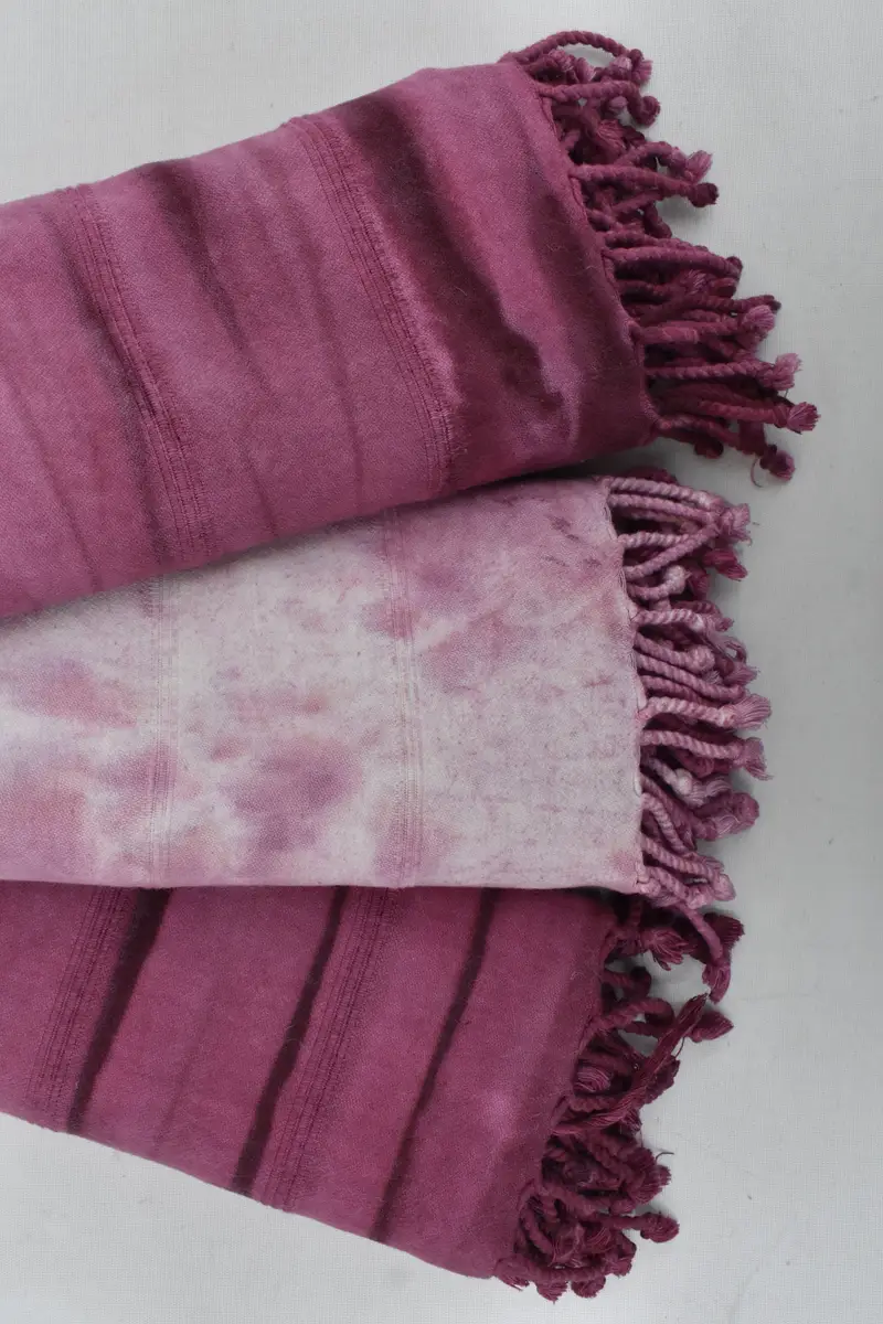 Handmade Gift, Hammam towel, Best Friend Christmas Gift, Monogram Turkish Bath Towel, Monogram Turkish Towel, 64x38 Cotton Striped Tie Dye Towel - 5