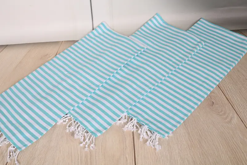 Bathroom Hand Towel, Personalized Kitchen Towel, Bridesmaid Gifts, Bulk Order Towel, Small Bath Towels, Decorative Towel, 48x40 Cotton Striped Towel - 6