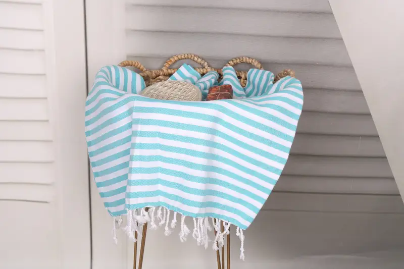 Bathroom Hand Towel, Personalized Kitchen Towel, Bridesmaid Gifts, Bulk Order Towel, Small Bath Towels, Decorative Towel, 48x40 Cotton Striped Towel - 2