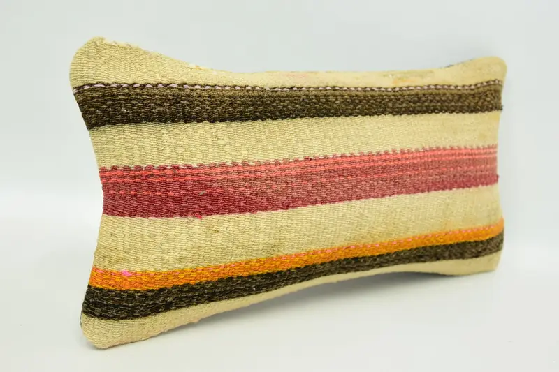 Pillow for Couch, 8x16 Beige Pillow Cover, Office Chair Cushion Case, Natural Cushion Case, Cushion Case, Vintage Pillow, Interior Designer Pillow - 3