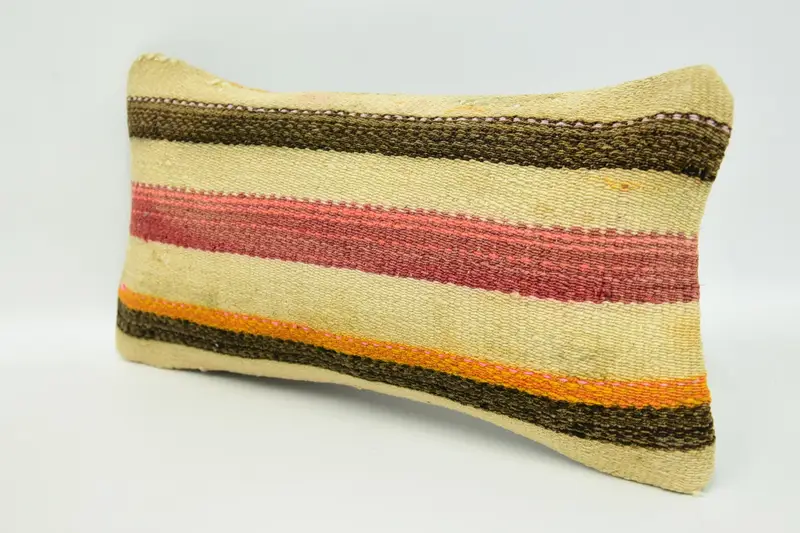 Pillow for Couch, 8x16 Beige Pillow Cover, Office Chair Cushion Case, Natural Cushion Case, Cushion Case, Vintage Pillow, Interior Designer Pillow - 4