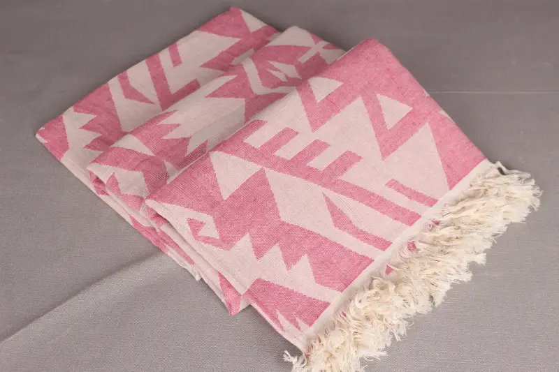 Thin towel, 76x40 Cotton Geometric Towel, Quick-dry towel, Wedding Towel, Personalized Beach Towel, Christmas Gift, Monogram Turkish Bath Towel - 8
