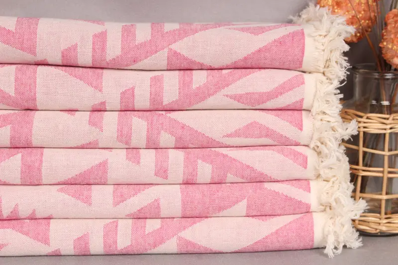 Thin towel, 76x40 Cotton Geometric Towel, Quick-dry towel, Wedding Towel, Personalized Beach Towel, Christmas Gift, Monogram Turkish Bath Towel - 3
