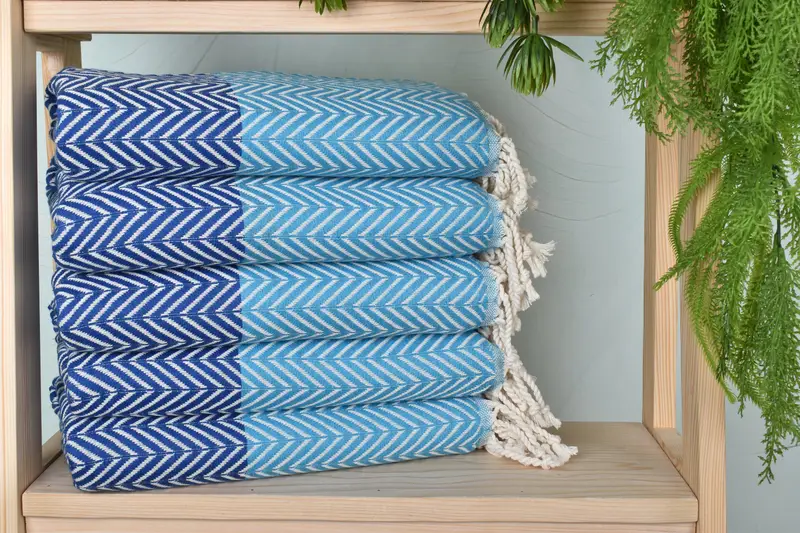 70x40 Cotton Chevron Towel, Maid Of Honor Gift, Summer Towel, Bridesmaid Gift Towel, Friends Beach Towel, Bridal Shower Gift, Custom Towel - 2