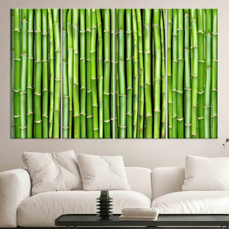 Bamboo Tree, Nature Plant Canvas Print, Bamboo Wall Art, Green Wall Decor, Farmhouse Wall Art, Trendy Canvas Decor, Living Room Wall Art, - 8