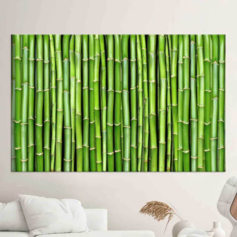 Bamboo Tree, Nature Plant Canvas Print, Bamboo Wall Art, Green Wall Decor, Farmhouse Wall Art, Trendy Canvas Decor, Living Room Wall Art, - 7