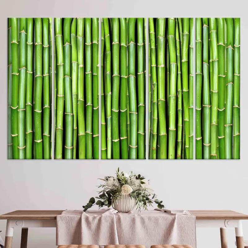 Bamboo Tree, Nature Plant Canvas Print, Bamboo Wall Art, Green Wall Decor, Farmhouse Wall Art, Trendy Canvas Decor, Living Room Wall Art, - 2