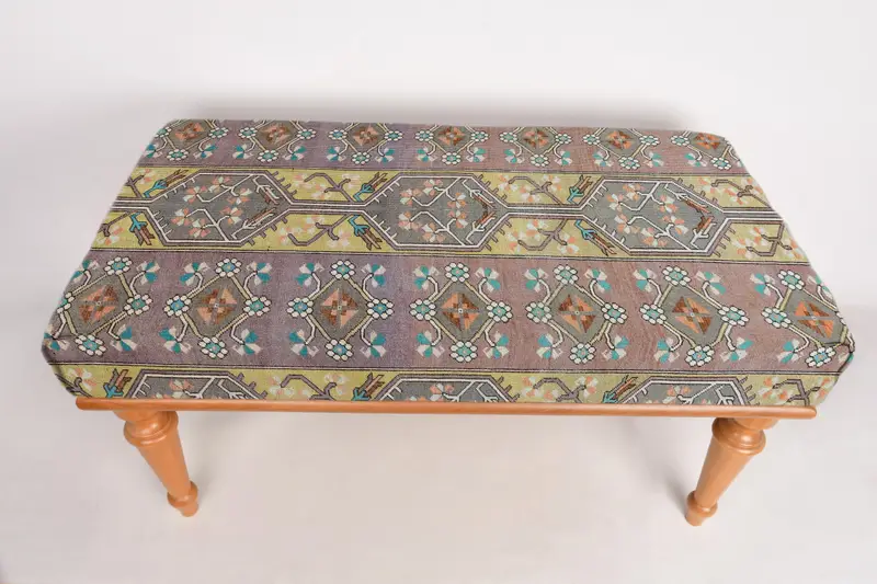 Modular Ottoman Sofa Set, Kilim-Inspired Wool Blend Ottoman