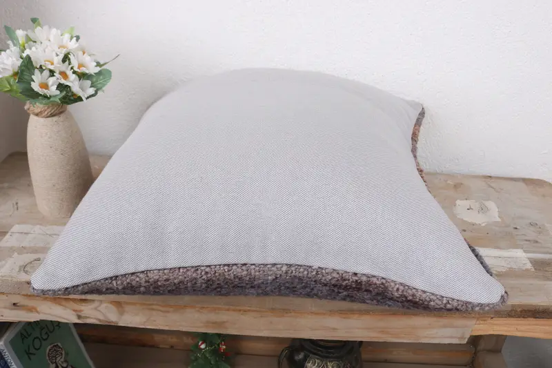 Bolster Pillow, Gift Pillow, Ethnical Kilim Rug Pillow, Pillow Case, Chair Pillow Cover, 16x16 Brown Pillow Cover, Kilim Pillow Cover - 7