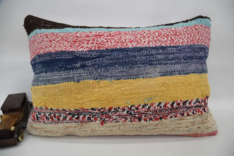 Pillow for Sofa, Pillow Cover, 16x24 Red Cushion Cover, Luxury Cushion Cover, Turkish Kilim Pillow, Boho Pillow, One Of A Kind Pillow Sham - 1