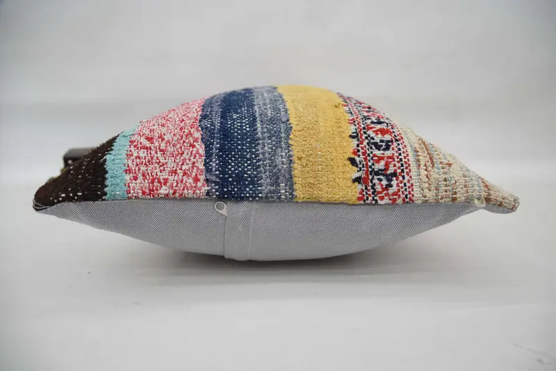 Pillow for Sofa, Pillow Cover, 16x24 Red Cushion Cover, Luxury Cushion Cover, Turkish Kilim Pillow, Boho Pillow, One Of A Kind Pillow Sham - 6