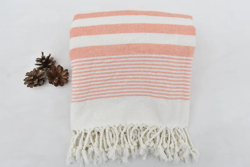 Wedding Favors, Housewarming Gift, Turkish beach towel, Turkish Towel USA, Customized Towels, 68x40 Cotton Striped Terry Towel, Custom Bath Towel - 8