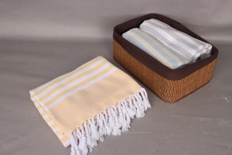 Bath towel, Bridesmaid Gift Towel, Employee Gifts, Summer Gift Ideas, Luxury Turkish peshtemal beach towel, 68x40 Cotton Striped Towel, Beach towel - 7