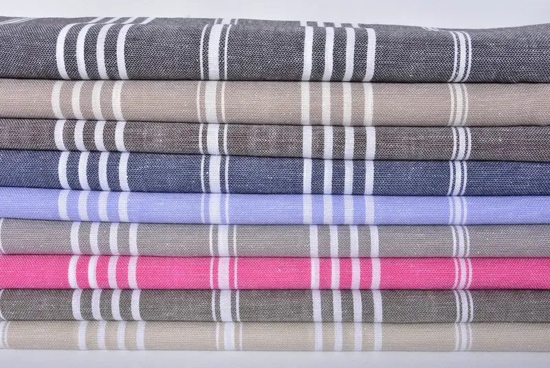 Custom Gift, 76x40 Cotton Striped Towel, Spa Gift Towel, Bachelorette Beach Towel, Handmade Gift, Personalized Wedding Gift For Couple, Bath towel - 2
