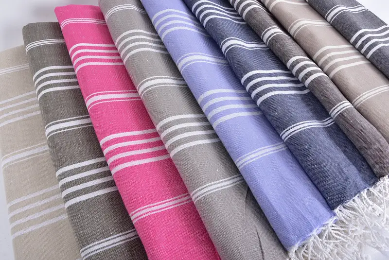 Custom Gift, 76x40 Cotton Striped Towel, Spa Gift Towel, Bachelorette Beach Towel, Handmade Gift, Personalized Wedding Gift For Couple, Bath towel - 6