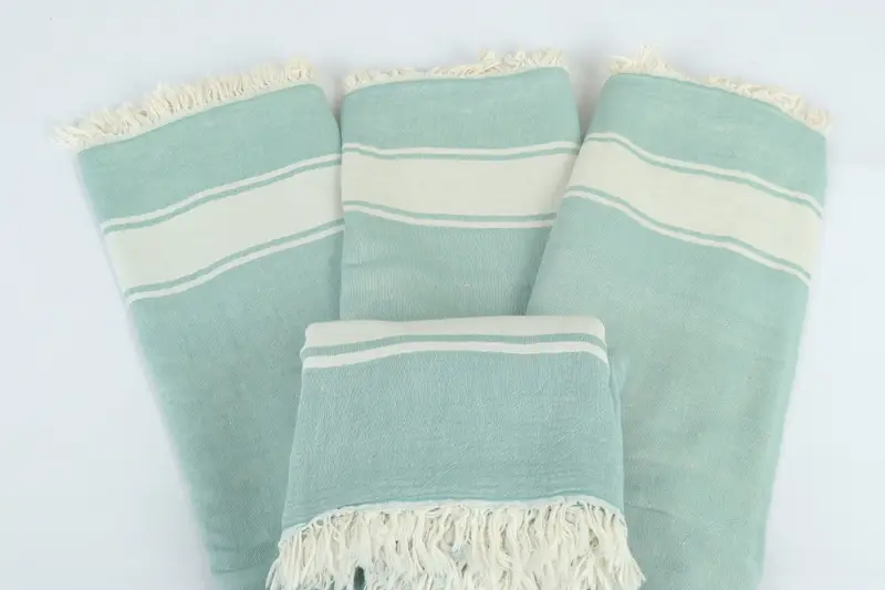 Housewarming Gift, Bridal Shower Gift, 70x60 Cotton Striped Towel, Bridesmaid Gifts Personalized, Boho Throw Blankets, Turkish Towel Beach Blanket - 5