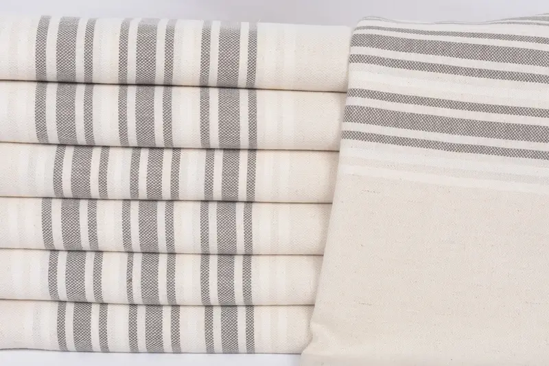 70x40 Linen Striped Towel, Scarf Towel, Organic towel, Bridal Shower Favors, Handwoven Turkish bath towel, Turkish beach towel, Maid Of Honor Gift - 2