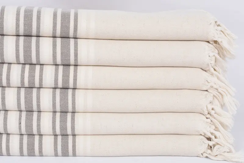 70x40 Linen Striped Towel, Scarf Towel, Organic towel, Bridal Shower Favors, Handwoven Turkish bath towel, Turkish beach towel, Maid Of Honor Gift - 3