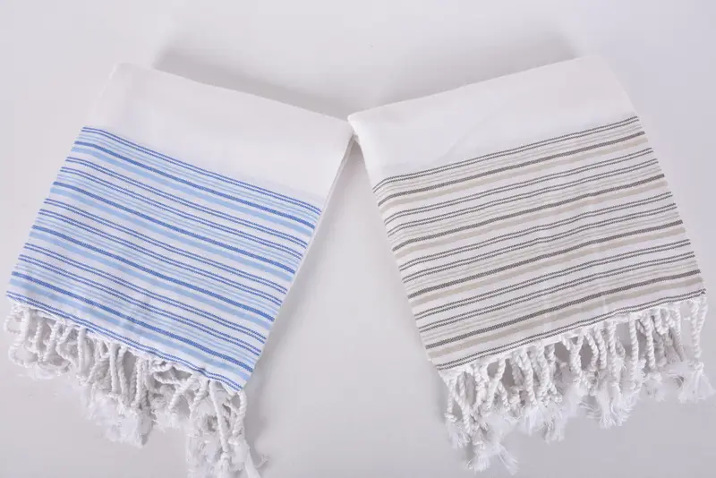 70x40 Cotton Striped Towel, Turkish Towel USA, Engagement Gift, Personalized Gift, Travel Towel, Beach Towel Personalized, Monogram Turkish Towel - 6