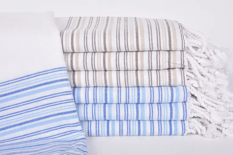 70x40 Cotton Striped Towel, Turkish Towel USA, Engagement Gift, Personalized Gift, Travel Towel, Beach Towel Personalized, Monogram Turkish Towel - 1