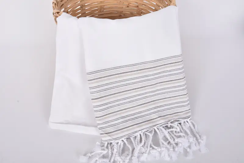 70x40 Cotton Striped Towel, Turkish Towel USA, Engagement Gift, Personalized Gift, Travel Towel, Beach Towel Personalized, Monogram Turkish Towel - 5
