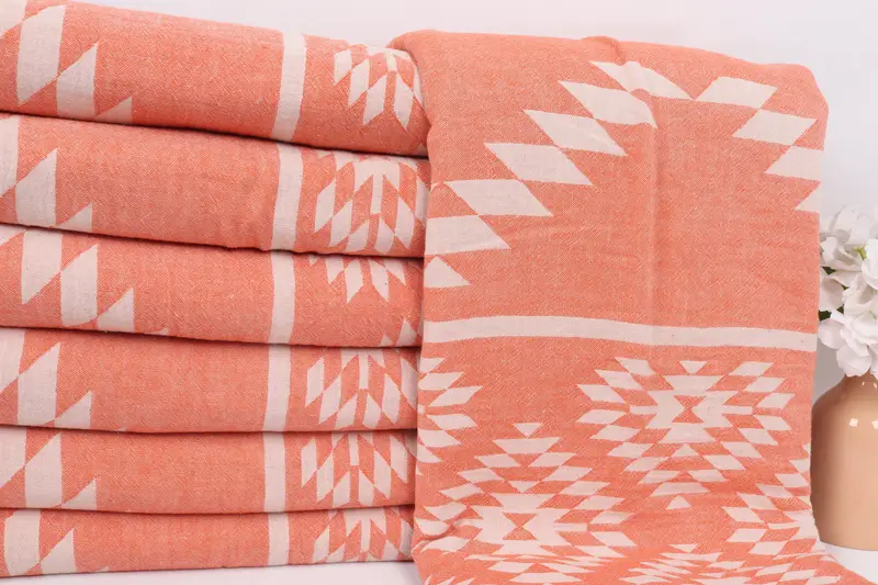 Bedspread, Best Friend Wedding Gift, Bridesmaid Gifts, Turkish Tablecloth, Turkish Blanket, Couch Throw, Best Wedding Gift, 84x56 Cotton Kilim Towel - 2