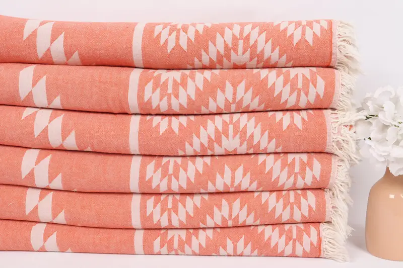 Bedspread, Best Friend Wedding Gift, Bridesmaid Gifts, Turkish Tablecloth, Turkish Blanket, Couch Throw, Best Wedding Gift, 84x56 Cotton Kilim Towel - 3