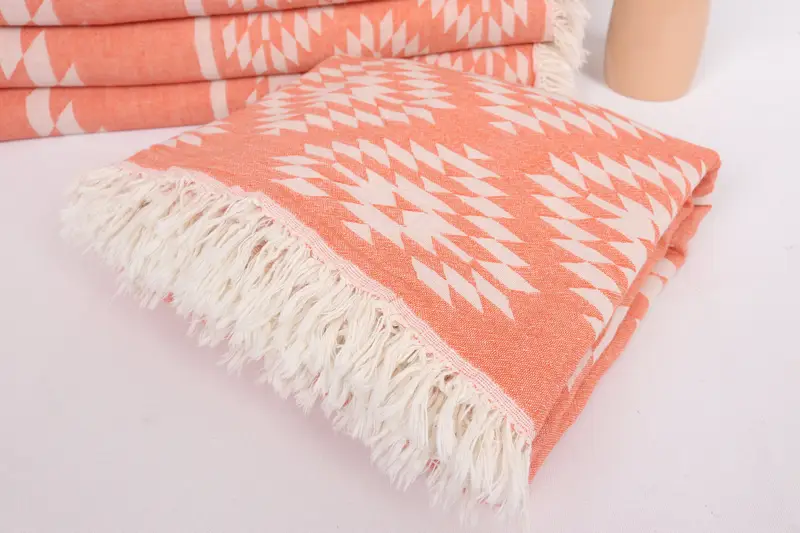 Bedspread, Best Friend Wedding Gift, Bridesmaid Gifts, Turkish Tablecloth, Turkish Blanket, Couch Throw, Best Wedding Gift, 84x56 Cotton Kilim Towel - 5