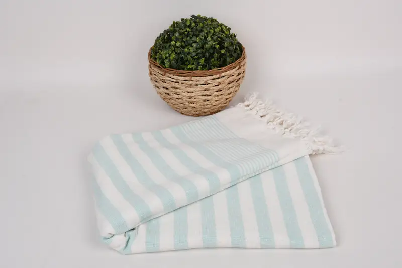 Best Beach Towel, Beach Size Towel, Custom Turkish Towel, Turkish hand towel, Absorbent towel, Valentines Gift, 68x40 Cotton Striped Terry Towel - 4