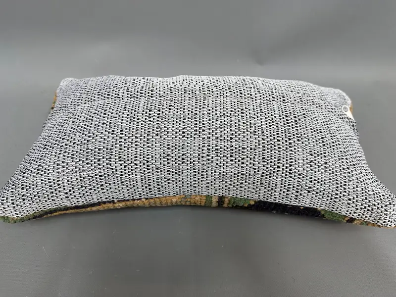 Pillow Case, 8x16 Yellow Pillow Cover, Boho Throw Cushion, Turkish Kilim Pillow, Sustainable Cushion, Boho Pillow, Antique Pillows - 7