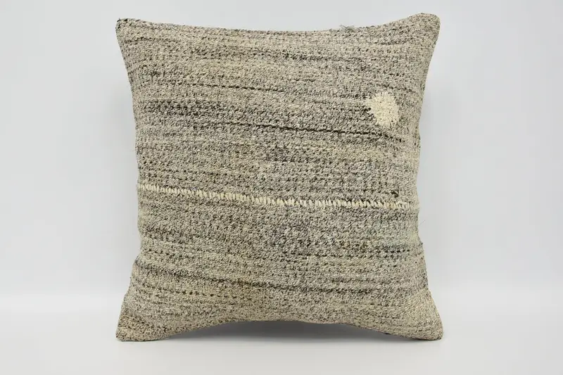 Vintage Pillow, Wholesale Cushion, Toss Pillow Case, 16x16 Brown Pillow Case, Interior Designer Pillow, Pillow for Couch, Pillow Sham - 1