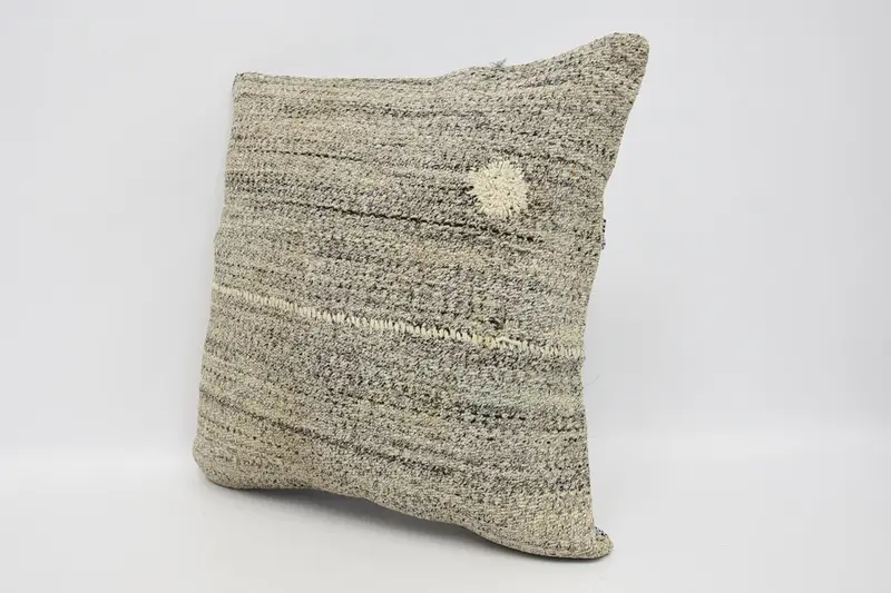 Vintage Pillow, Wholesale Cushion, Toss Pillow Case, 16x16 Brown Pillow Case, Interior Designer Pillow, Pillow for Couch, Pillow Sham - 4
