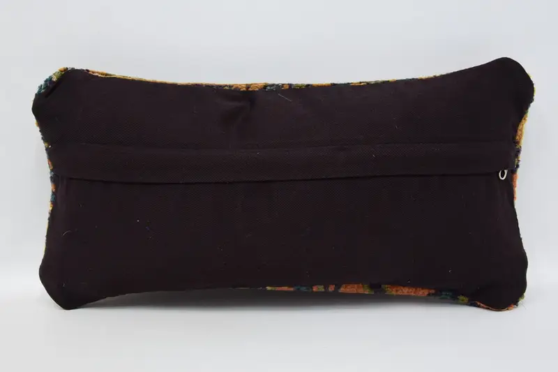 Pillow for Sofa, Vintage Kilim Pillow, Ethnic Throw Pillow Cover, Antique Pillows, Cushion Cover, 8x16 Blue Cushion Cover - 6