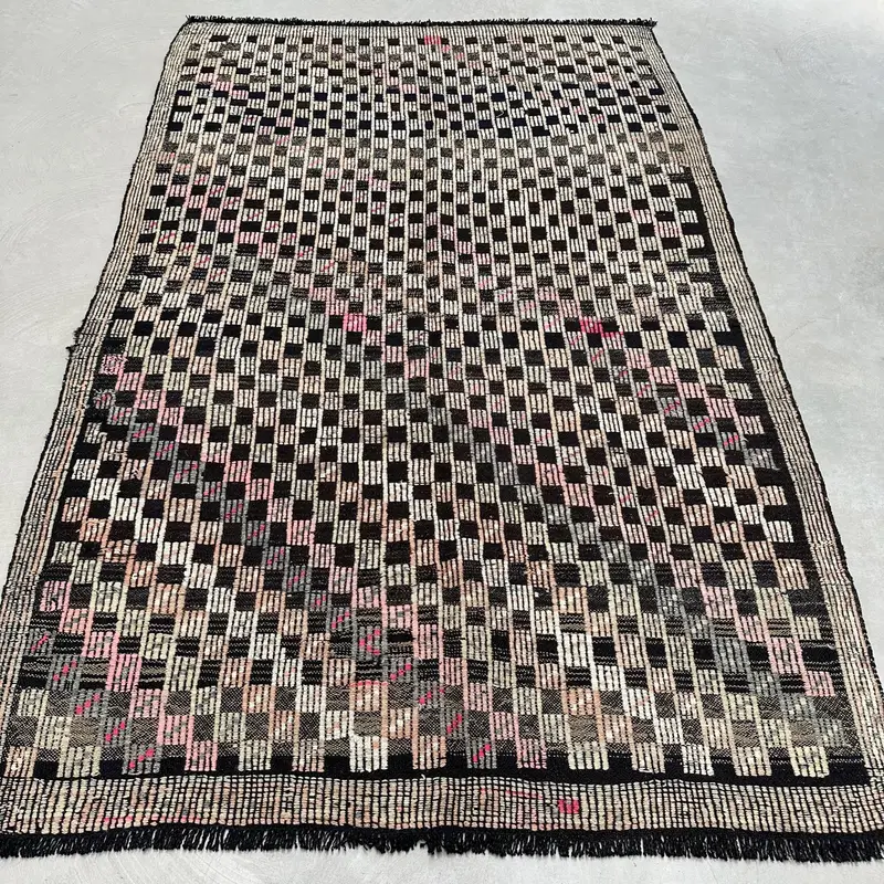 Zarif Yeşil Halı, 5,2x8,2 ft Sağlam Konfor