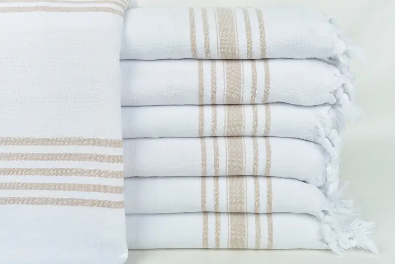 Personalized Towel, Eco-Friendly Turkish Towel, Engagement Gift, 70x36 Cotton Striped Terry Towel, Beach Towel Bulk, Personalized Wedding Gift - 1