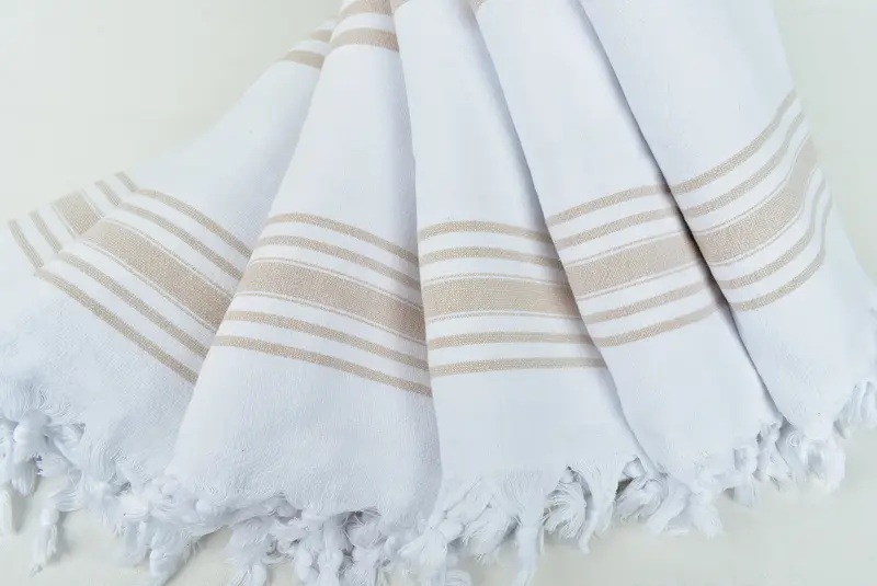 Personalized Towel, Eco-Friendly Turkish Towel, Engagement Gift, 70x36 Cotton Striped Terry Towel, Beach Towel Bulk, Personalized Wedding Gift - 4