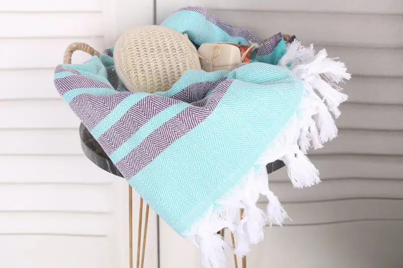 Cotton towel, Summer Gift Ideas, Turkish hand towel, Bachelor Party Gifts, Custom Bath Towel, Wedding Gift, 64x40 Cotton Chevron Towel, Summer Towel - 2