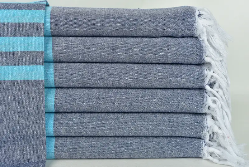 70x36 Cotton Striped Towel, Home Decor Gifts, Mother Of The Groom Gift, Best Friend Gift, Housewarming Gift, Personalized Bridesmaid Gift - 1