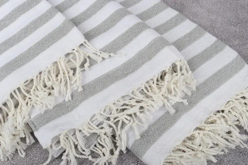 Personalized Gift, 70x36 Cotton Striped Towel, Turkish towel, Beach towel, Engagement Gift, Beach Size Towel, Turkish bath towel for spa, Yoga Towel - 5