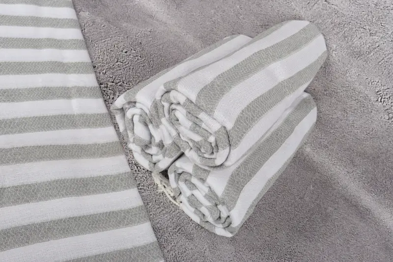 Personalized Gift, 70x36 Cotton Striped Towel, Turkish towel, Beach towel, Engagement Gift, Beach Size Towel, Turkish bath towel for spa, Yoga Towel - 8